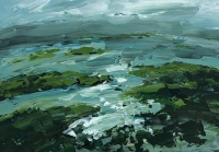 Avril Lyons, Clew Bay Series No. 14, acrylic on canvas panel, 22 x 30.5 cm, 2013, €1,200