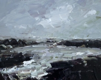 Avril Lyons, Storm Series No. 3, acrylic on panel, 17 x 23 cm, 2013, €800