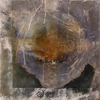 Leonard Sheil, Wayfaring, 46 x 46 cm, mixed media on canvas, 2003-2014, € 1,900