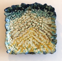 Cormac Boydell, Water, glazed ceramic plate, 44 x 45 cm, 2012 SOLD