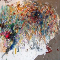 Helen O'Leary, Big Guy, oil and mixed media on linen, 183 x 183 cm, 2012, €7,800