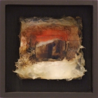 Leonard Sheil, Tabernacle XVI, wood box, 20 x 20 x 9 cm with mixed media and silicone, 2012, €700