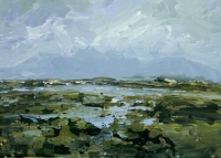 Avril Lyons, Achill No. 17, acrylic on panel, 23 x 32 cm, 2013, SOLD
